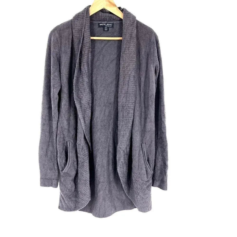 Barefoot Dreams Sweater Size XS Small Periwinkle CozyChic Lite Circle Cardigan